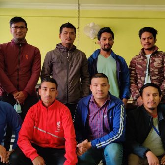 ओमराज श्रेष्ठसहित युनिटी फुड क्याफेको टिम