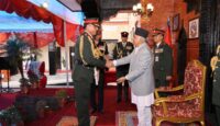 भारतीय स्थल सेनाध्यक्ष सेठलाई नेपाली सेनाको मानार्थ महारथीको दर्जा प्रदान